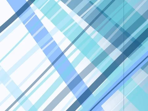 Abstract geometric plaid pattern in cool blue and white with clean, modern .. Stock Illustration