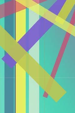 Abstract geometric plaid pattern with intersecting lines and blocks in teal.. Stock Illustration