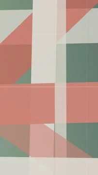 Abstract geometric plaid pattern with soft pink, green, and beige blocks, c.. Stock Illustration