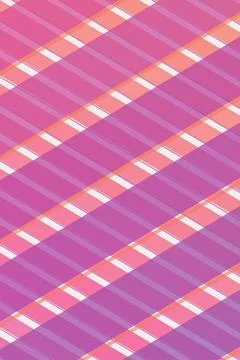 Abstract geometric plaid pattern in vibrant pink, purple, and peach with so.. Stock Illustration