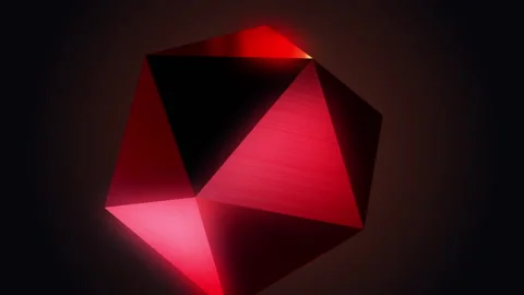 Abstract Geometric Planet 3D Render Art Background Stock Footage 181236882