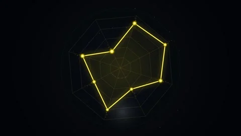 Abstract geometric plexus network design on dark background Stock Footage 346000784