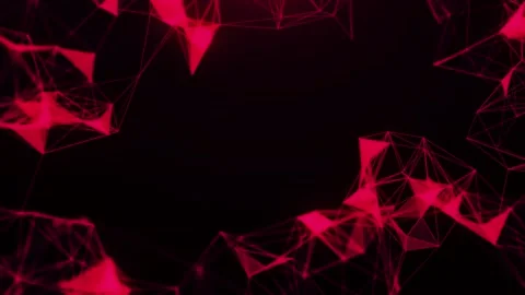 Abstract Geometric Plexus With Triangular Cells.Background Stock Footage 157179719