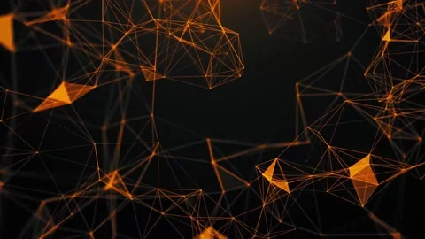 Abstract Geometric Plexus With Triangular Cells.Background Stock Footage 157179720