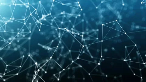 Abstract Geometric Plexus With Triangular Cells.Background Stock Footage 157179721