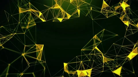 Abstract Geometric Plexus With Triangular Cells.Background Stock Footage 157179722
