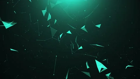 Abstract Geometric Plexus With Triangular Cells.Background Stock Footage 157179743