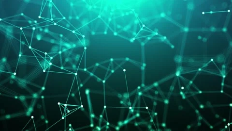 Abstract Geometric Plexus With Triangular Cells.Background Stock Footage 157179775