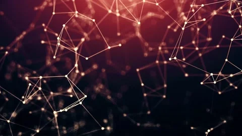 Abstract Geometric Plexus With Triangular Cells.Background Stock Footage 157179780