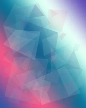 Abstract geometric polygon background with blue and pink gradients, soft gl.. 스톡 일러스트