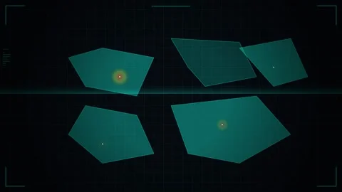 Abstract Geometric Polygon Network Structure Background | Tech Digital Data.. Видео 344640266