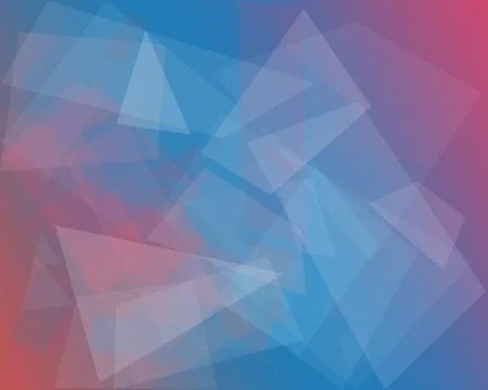 Abstract geometric polygon pattern in blue and pink gradients creates a cal.. Stock Illustration