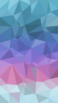Abstract geometric polygon pattern with blue, purple and pink tones, creati.. Stock Illustration