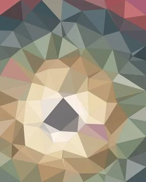 Abstract geometric polygon pattern in soft pastel pink, blue, and beige, cr.. Stock Illustration