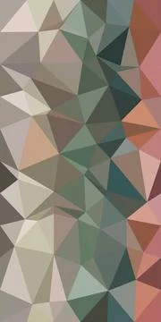 Abstract geometric polygon pattern with soft teal, coral, and neutral tones.. Stockillustratie