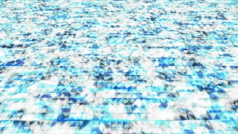 Abstract Geometric polygon square box and Triangle perspective view Stock Footage 91968608