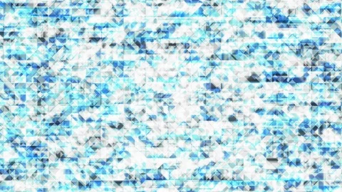 Abstract Geometric polygon square box and Triangle blue color glowing pattern Stock Footage 91968729