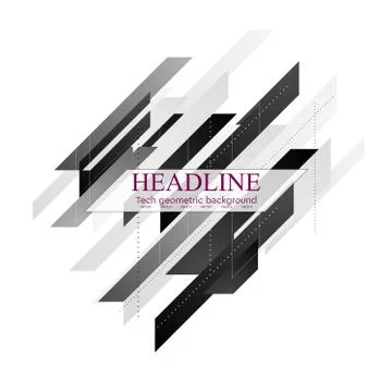 Abstract geometric polygon tech vector background Stock Illustration