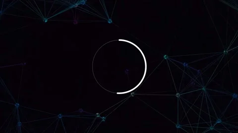 Abstract Geometric Polygon Wireframe Animation Background Loop Video stock 342093209