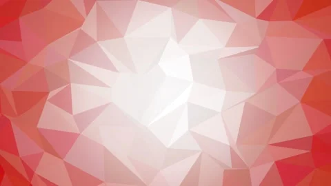 Abstract Geometric Polygonal Background Animation with Red and White Triangl Stock Footage 336617577