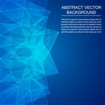 Abstract geometric polygonal background Stock Illustration