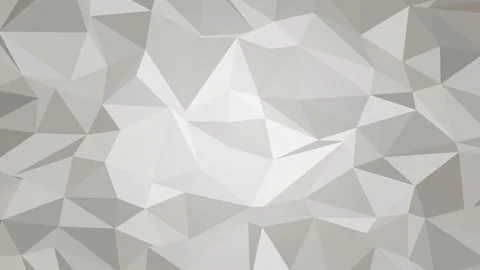 Abstract Geometric Polygonal Background Loop with White and Grey Triangles Stock Footage 336617578
