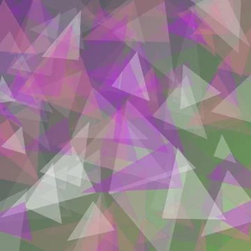 Abstract Geometric Polygonal Background with Overlapping Purple and Green T.. イラスト素材