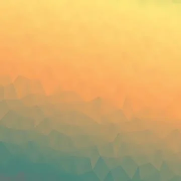 Abstract Geometric Polygonal Background with Warm Sunset Gradient イラスト素材