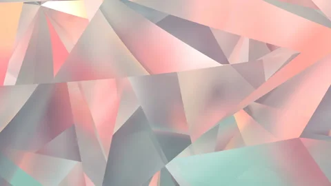 Abstract geometric polygonal motion background looped animation. 3d rendering Stock Footage 129550149