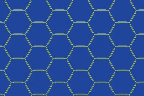 Abstract geometric polygonal space background, Honeycombed rectangle pattern Illustrazione stock