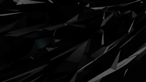 Abstract geometric polygonal triangle background, 3D Low Poly Dark Loopable. Stock Footage 130389093