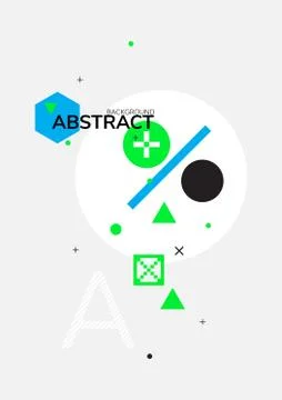 Abstract Geometric Poster Stock Illustration