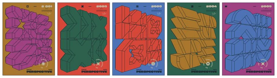 Abstract geometric postmodern composition with isometric 3D cube shape in b.. Stock Illustration