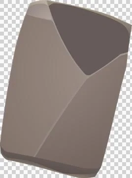 Abstract geometric prism is emerging in 3D render on transparent background, Stock Illustration