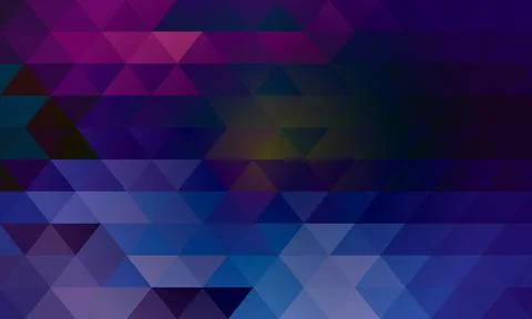 Abstract geometric prism hexagon pattern colorful background. dark gradient Stock Illustration