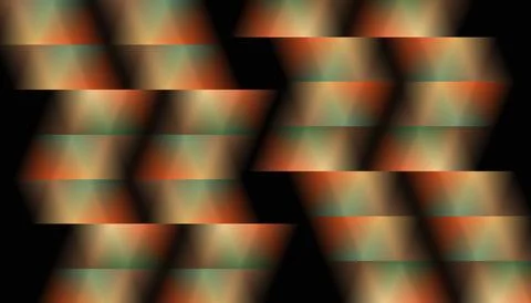 Abstract Geometric Prism Pattern Background in Warm Warm Terracotta Muted Green Stock Illustration