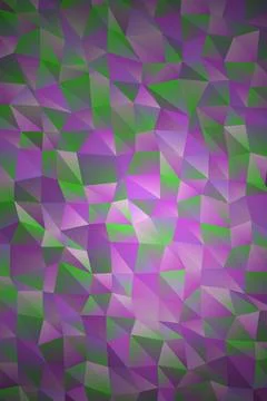 Abstract Geometric Purple Green Pattern Stock Illustration