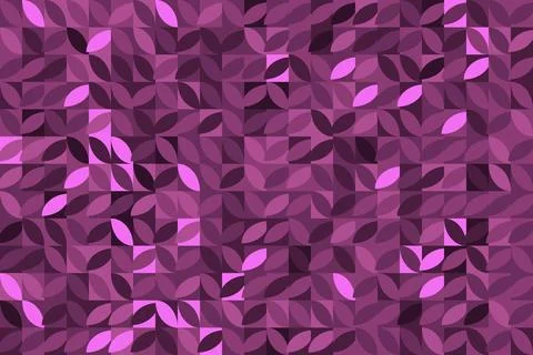 Abstract geometric purple pattern with repeating petal shapes for digital d.. Stock Illustration
