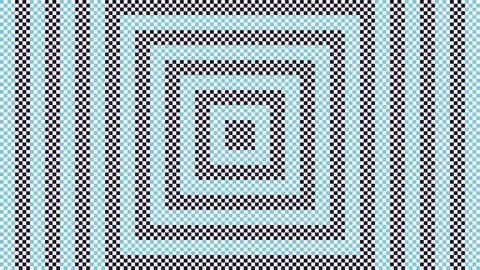 Abstract geometric qr code style pattern design with pixel art Stock Illustration