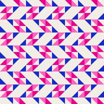 Abstract geometric quilt seamless vector pattern, patchwork background. Pin.. Illustrazione stock