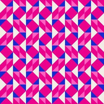 Abstract geometric quilt seamless vector pattern, patchwork background. Pin.. Illustrazione stock