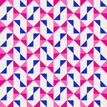 Abstract geometric quilt seamless vector pattern, patchwork background. Pin.. 스톡 일러스트