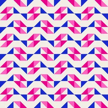 Abstract geometric quilt seamless vector pattern, patchwork background. Pin.. Illustrazione stock