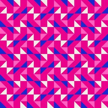 Abstract geometric quilt seamless vector pattern, patchwork background. Pin.. Illustrazione stock