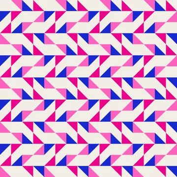 Abstract geometric quilt seamless vector pattern, patchwork background. Pin.. Illustrazione stock