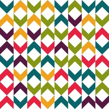 Abstract geometric quilt seamless vector pattern, patchwork background, bol.. Illustrazione stock