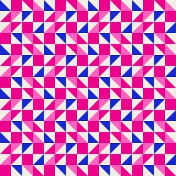 Abstract geometric quilt seamless vector pattern, patchwork background. Pin.. Illustrazione stock