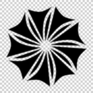 Abstract geometric radial design with sharp symmetrical lines and dynamic p.. Stock Illustration