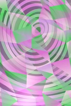 Abstract Geometric Radial Pattern Stock Illustration