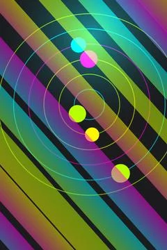 Abstract Geometric Radial Pattern Stock Photos